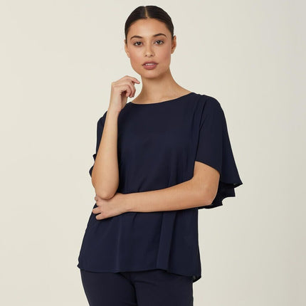 NNT Womens 4 Pack Georgie Lightweight Wrinkle Resistant Cape Blouse CATUKD-KarWorkwear