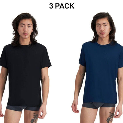 Bonds Mens Sleep Viscose Bamboo Tee Shirt Relaxed Comfortable Fit 3 Pack MW9V-KarWorkwear