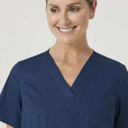 NNT Womens Maternity V Neck Scrub Top Curved Hemline Nurse Work Uniform CATUG3-KarWorkwear
