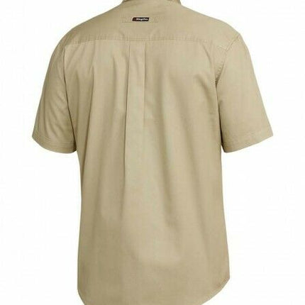 KingGee Mens Tradies Shirt S/S Lightweight Breathable Slim Fit Work K14355-KarWorkwear