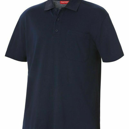 Mens Hard Yakka Plain Cotton Pique Polo Short Sleeve Work Shirt Top Y11306-KarWorkwear