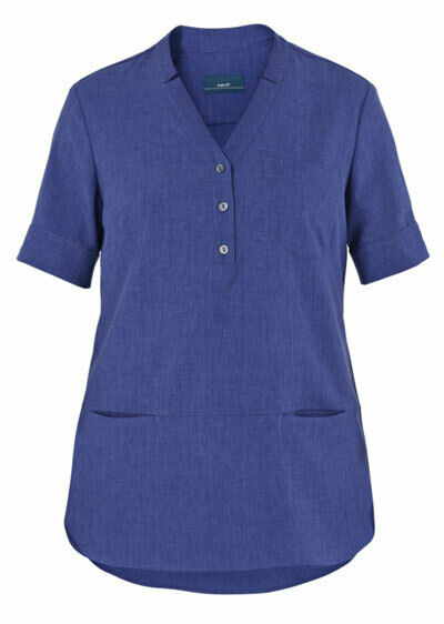 NNT Womens Polylin Short Sleeve Tunic Relaxed Fit Nurse Work Uniform CAT9XQ-KarWorkwear