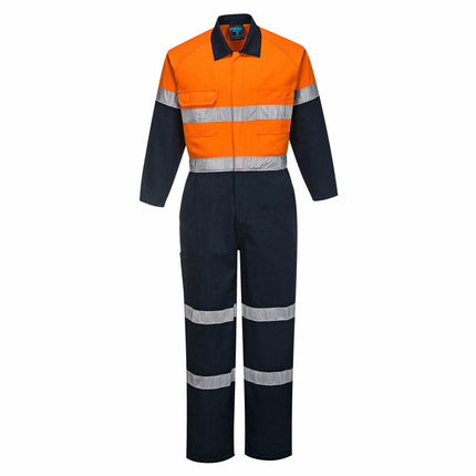 Portwest Mens Regular Weight Coverall Taped Reflective Overalls Cotton MA931-KarWorkwear