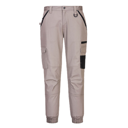 Portwest Cuffed Slim Fit Stretch Work Pants Comfortable Tapered Pant MP703-KarWorkwear