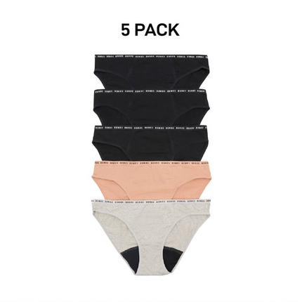 Bonds Womens Blody Comfy Period Bikini Moderate Odour Free Undies 5 Pack WR4DA-KarWorkwear