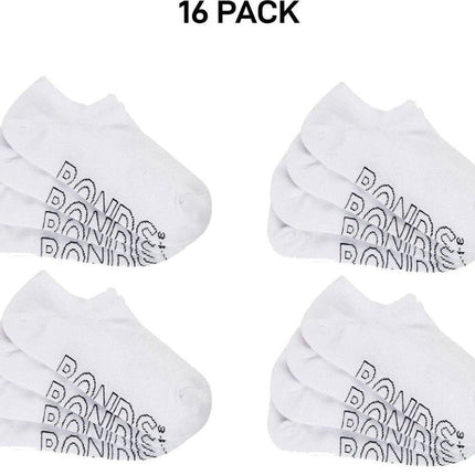 Bonds Womens Lightweight No Show Cotton Mesh Cooling Zone Socks 16 Pack LXPW4N-KarWorkwear