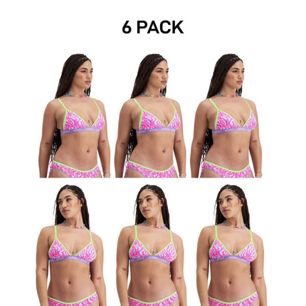 Bonds Womens Icons Triangle Comfy Confident Lightweight Support Bra  6 Pack YWN7-KarWorkwear