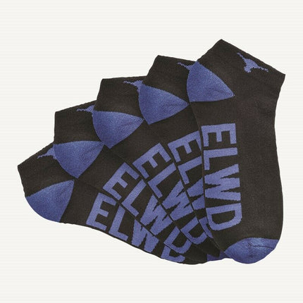 Mens ELWD Elwood Work Division Ankle Socks 5 Pack Reinforced Half Terry EDW902-KarWorkwear