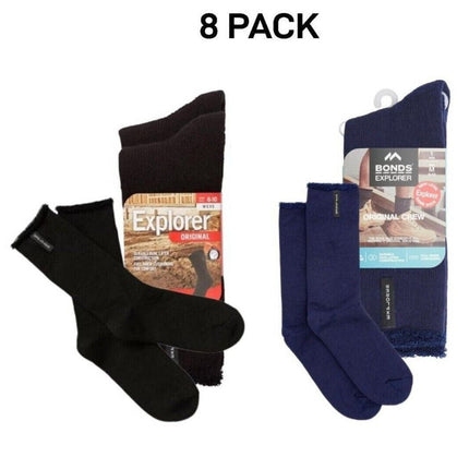 Bonds Explorer Original Breathable Comfortable Socks 8 Pack Ks S11392-KarWorkwear