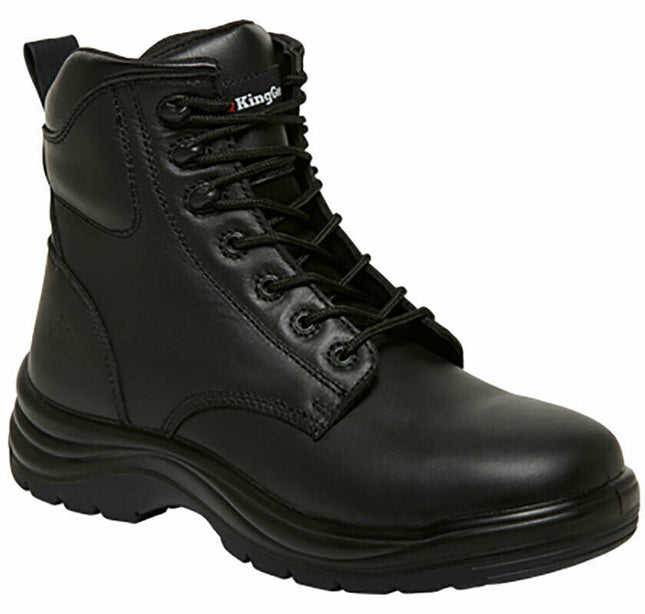 KingGee Mens Cook Boots Tough Work Safety Water Resistant Full Leather K27700-KarWorkwear
