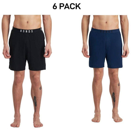 Bonds Mens Sleep Viscose Bamboo Short Comfy Soft Elastic Waistband 6 Pack MW9M-KarWorkwear