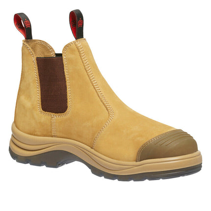KingGee Mens Tradie Elastic Pull Up Work Boots Memory Foam Steel Toe Cap K25200-KarWorkwear
