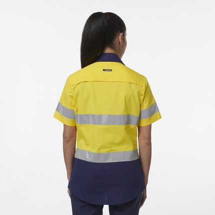 KingGee Womens Workcool Vented Reflective Short Sleeve Shirt K44229-KarWorkwear
