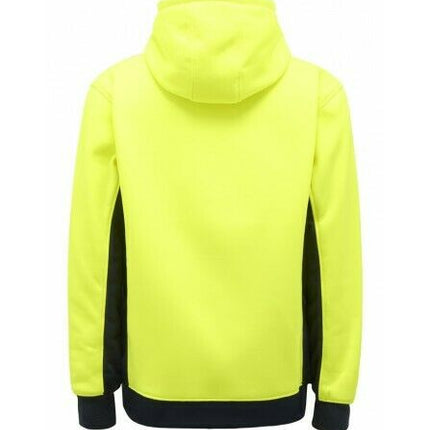 KingGee Mens Hi Vis Pull Over Hoodie Fleece Drawstring Work Safe Safety K55033-KarWorkwear