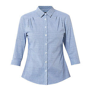 NNT Mens Stretch Cotton Blend 3/4 Sleeve Top Collared Button Shirt CAT9XV-KarWorkwear