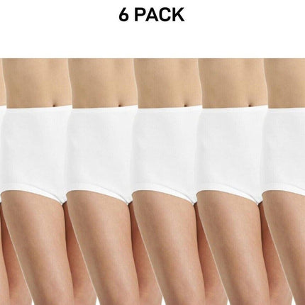Bonds Womens Cottontails Full Brief Soft Comfortable Leg Band 6 Pack W0M5B-KarWorkwear