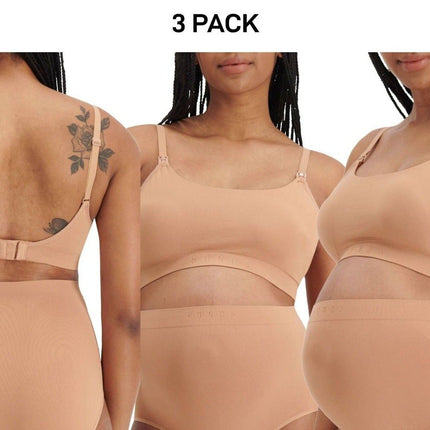 Bonds Womens Bases Maternity Bralette Wirefree & Flexible Comfy Bra 3 Pack YWUG-KarWorkwear