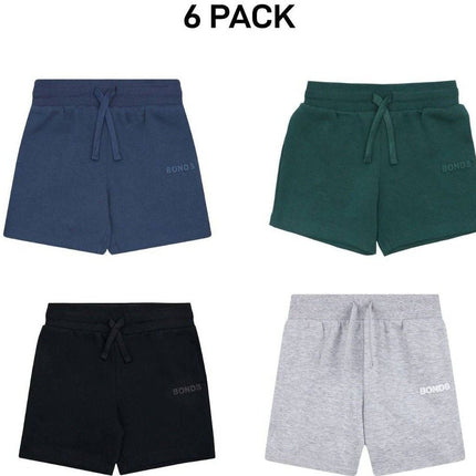 Bonds Kids Tech Sweats Short Lightweight Soft Rib Waistband Sporty 6 Pack KVQPK-KarWorkwear