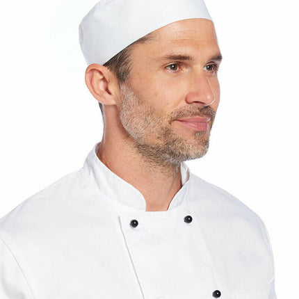 NNT Mens Cool Vent Chef Beanie Expandable Cap Work Safety Tough Durable CATK2V-KarWorkwear