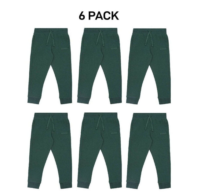 Bonds Kids Tech Sweats Trackie Pants Lightweight Warm Minimise Heat 6 Pack KVQRK-KarWorkwear