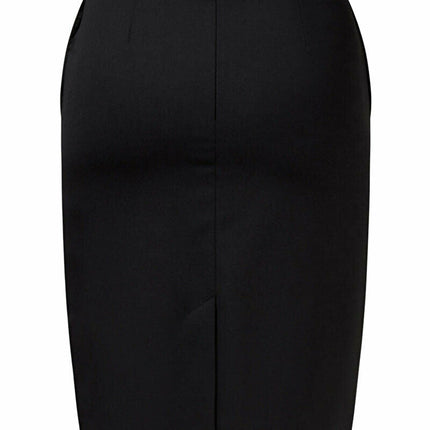 NNT Womens Formal Dobby Stretch Panel Pencil Skirt Fully Lined Business CAT2NF-KarWorkwear