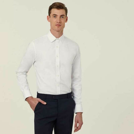 NNT Mens Business Long Sleeve Shirt Avignon Regular Fit Formal Shirts CATJDG-KarWorkwear
