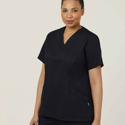 NNT Uniform Womens Next Gen Antibacterial Florence Scrub Top V Neck Nurse CATULM-KarWorkwear