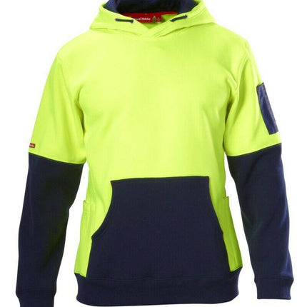 Hard Yakka H-Vis Workwear Brushed Fleece Warm Tough Work Jumper Y19325-KarWorkwear