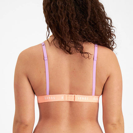 Bonds Womens Icons Triangle Bra Comfy Confident Lightweight Support 6 Pack YWN7-KarWorkwear