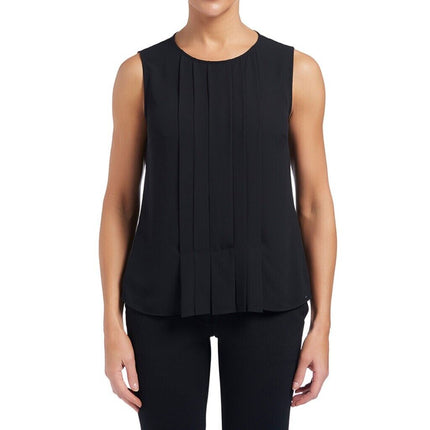 NNT Womens 4 Pack Sleeveles Pleat Front Silhouette Lightweight Blouse CATU5Q-KarWorkwear