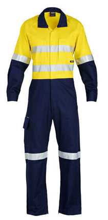 KingGee Mens WorkCool 2 Spliced Overall Work Comfy Safety Cotton Ripstop K51540-KarWorkwear