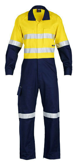 KingGee Mens WorkCool 2 Spliced Overall Work Comfy Safety Cotton Ripstop K51540-KarWorkwear