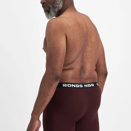Bonds Mens Total Package Mid Trunk Smooth Viscose Bamboo Mid Length 3 Pack MWA9-KarWorkwear