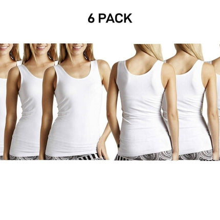 Bonds Womens Stretchy Chesty Tank Top Breathable Cotton Jersey 6 Pack WYEXY-KarWorkwear