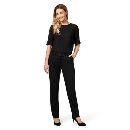 NNT Womens French Georgette Fluted Sleeve Formal Top Lightweight Business CATUBZ-KarWorkwear