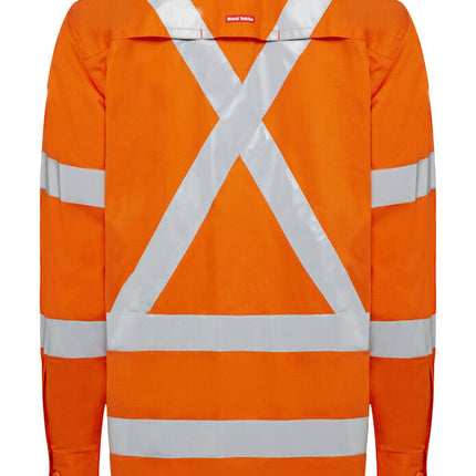 Hard Yakka Mens Shirt Lightweight 2T BI Motion Vent Taped Reflective Work Y04275-KarWorkwear