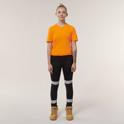 Hard Yakka 4 Pack Womens Taped Stretch Demin Reflective Jeggings Y08302-KarWorkwear