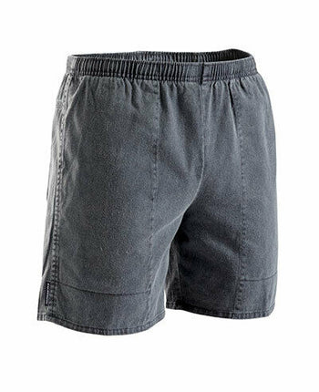 Stubbies Ruggers Mens Pigment Dyed Cotton Elasticised Waist Shorts Work SE420H-KarWorkwear