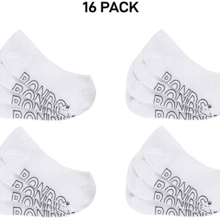 Bonds Womens Lightweight Liner Invisible Socks Comfy Cushioning 16 Pack LXPJ4N-KarWorkwear