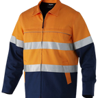 S / Orange/Navy