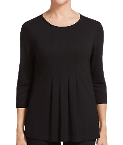 NNT Mens Matt Jersey 3/4 Sleeve T-Top Soft Round Neckline Pleated Blouse CATU7E-KarWorkwear