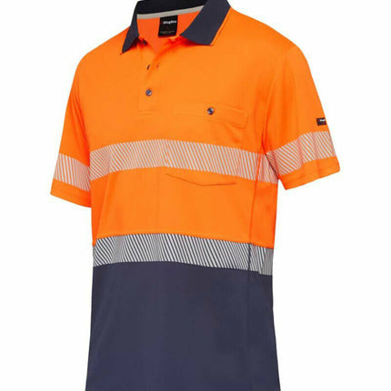 KingGee Men Workcool Hyperfreeze Shirt Top Polo Short Sleeve Taped Work K54215-KarWorkwear
