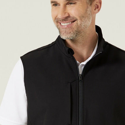 Mens NNT Warm Bonded Fleece Sleeveless Zip Vest Black Navy Business Smart CATF2H-KarWorkwear