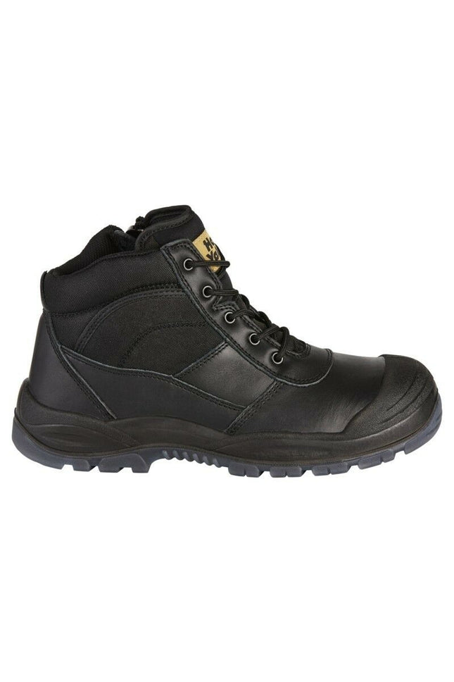 Hard Yakka Mens Utility Side Zip Safety Steel Cap Toe Work Boots Shoe Y60125-KarWorkwear