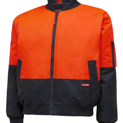 Hard Yakka Bomber Jacket Core Hi-Vis 2 Tone Work Quilted Waterproof Y06670-KarWorkwear