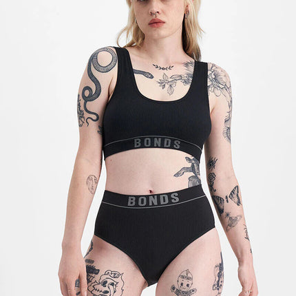 Bonds Womens Retro Rib Seamless Hi Hi Bikini High Waist & Super High Leg WU8FT-KarWorkwear