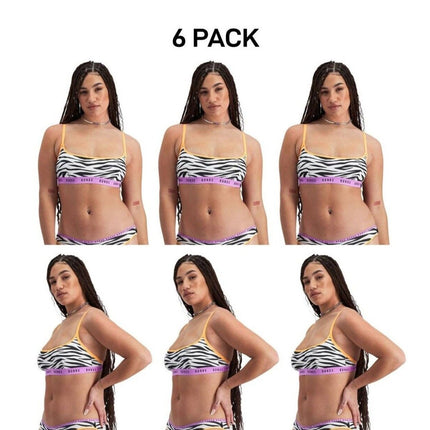 Bonds Womens Icons Scoop Crop Support Coverage and Confident Bra 6 Pack YWN8-KarWorkwear