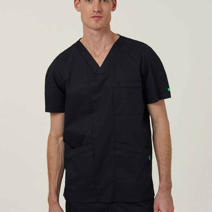 NNT Uniform Mens Next Gen Anti Bacterial Carl Scrub Top V-neck Nurse Work CATRFV-KarWorkwear