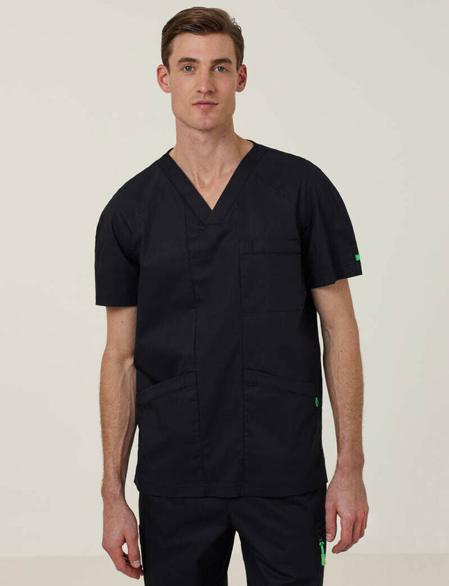 NNT Uniform Mens Next Gen Anti Bacterial Carl Scrub Top V-neck Nurse Work CATRFV-KarWorkwear