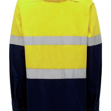 Womens Hard Yakka Hi-Vis Shirt Light Weight Vent Taped Modern Fit Y08805-KarWorkwear